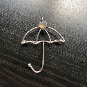 Vintage Umbrella Brooch